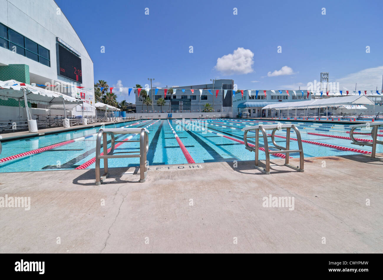 Ft Lauderdale Beach Florida l'International Swimming Hall of Fame. Banque D'Images