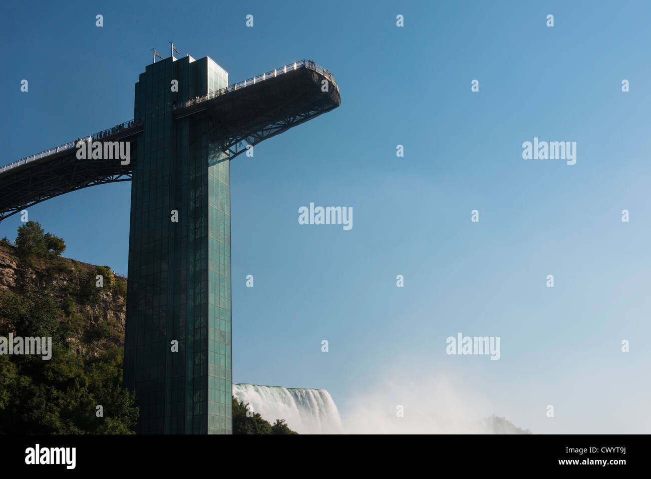 Tour d'observation à Niagara Falls, Banque D'Images