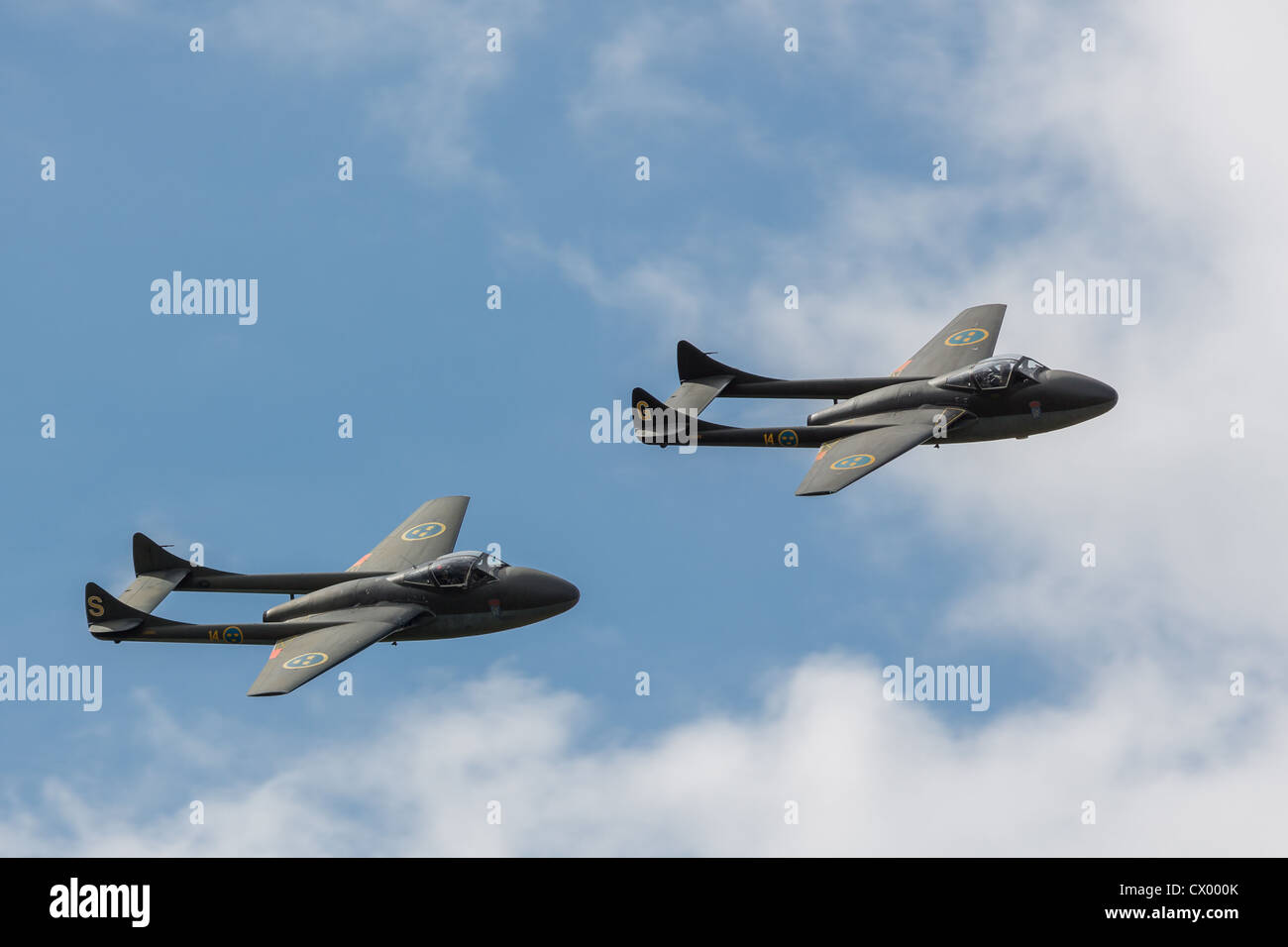 De Havilland Vampire Banque D'Images