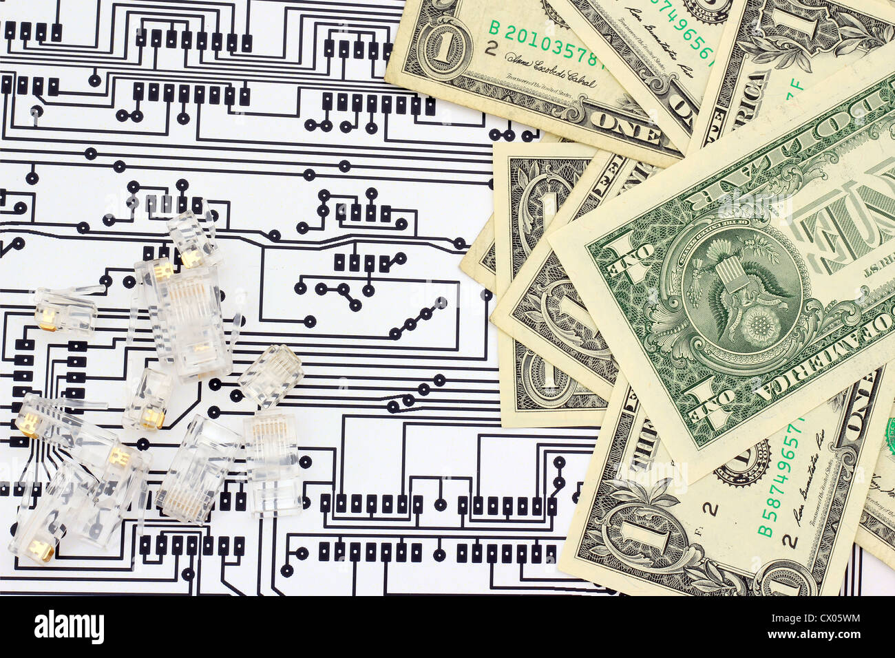 Ère électronique Banque D'Images
