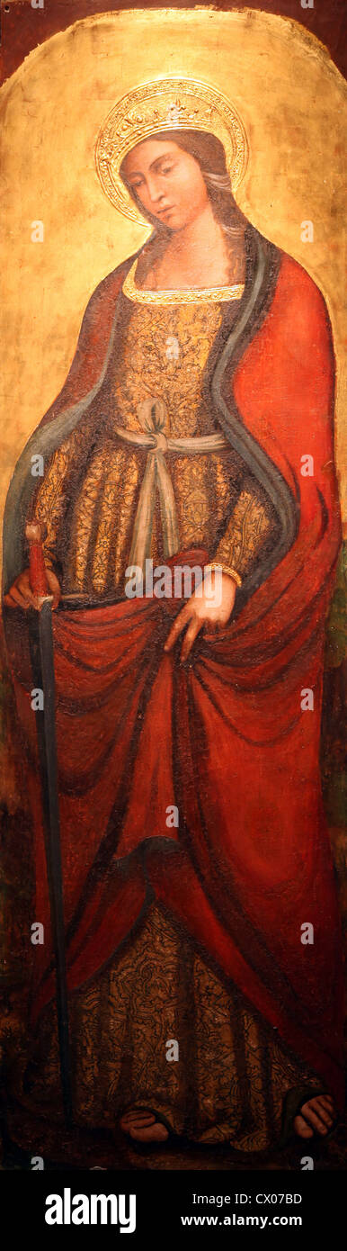 Sainte Catherine d'Alexandrie Banque D'Images