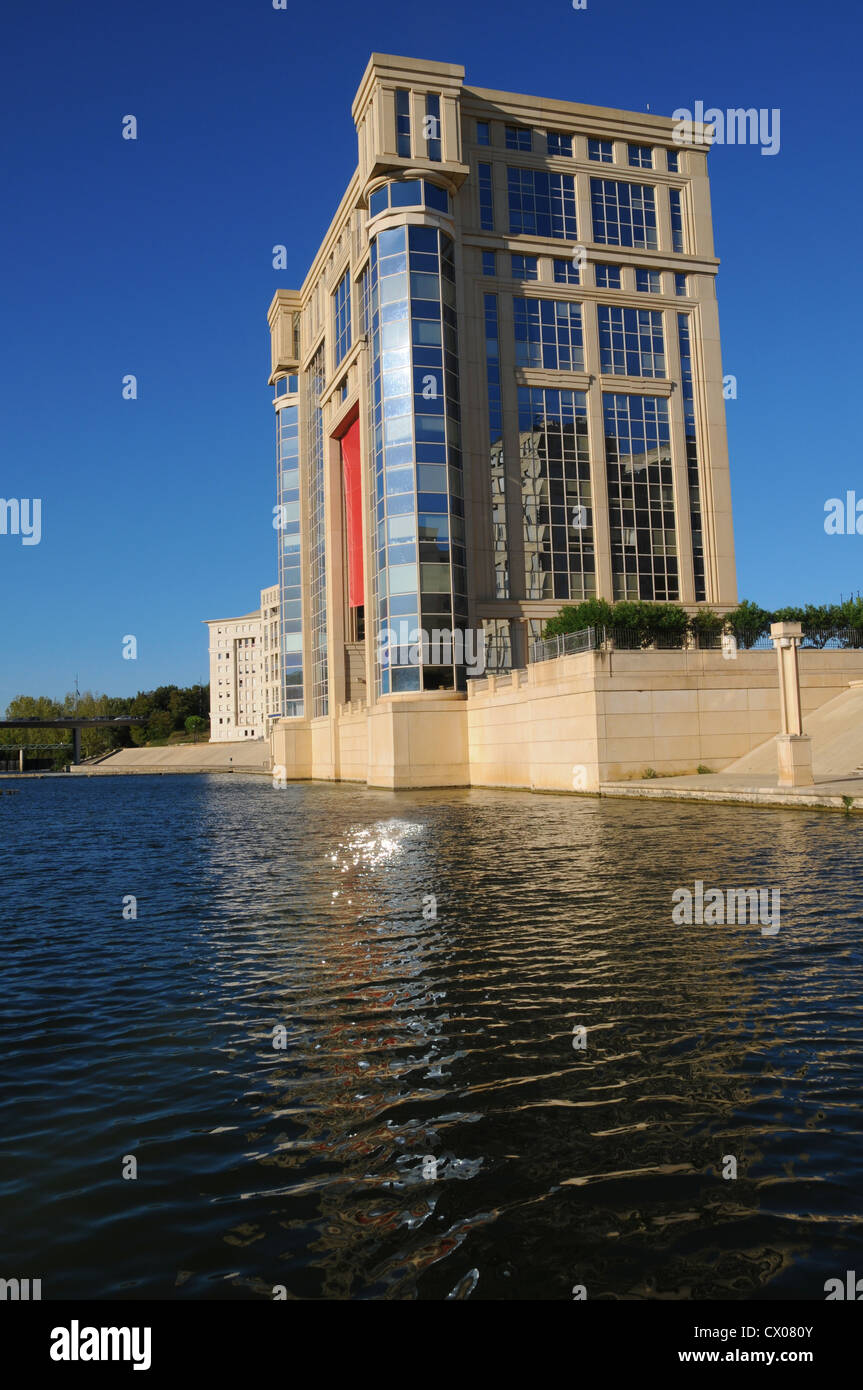 Montpellier, France, architecture moderne. Banque D'Images