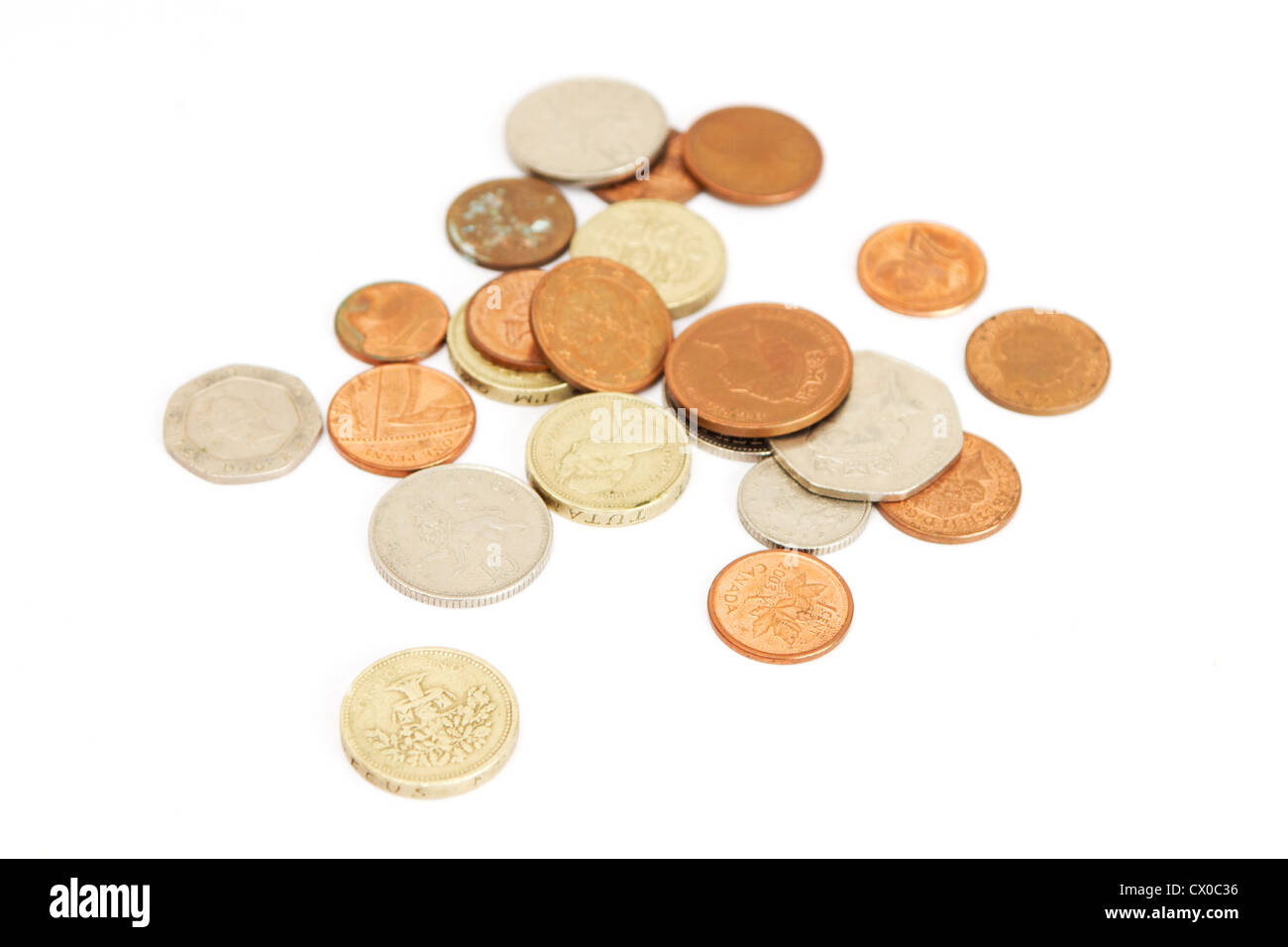 Pièces Livre britannique Banque D'Images