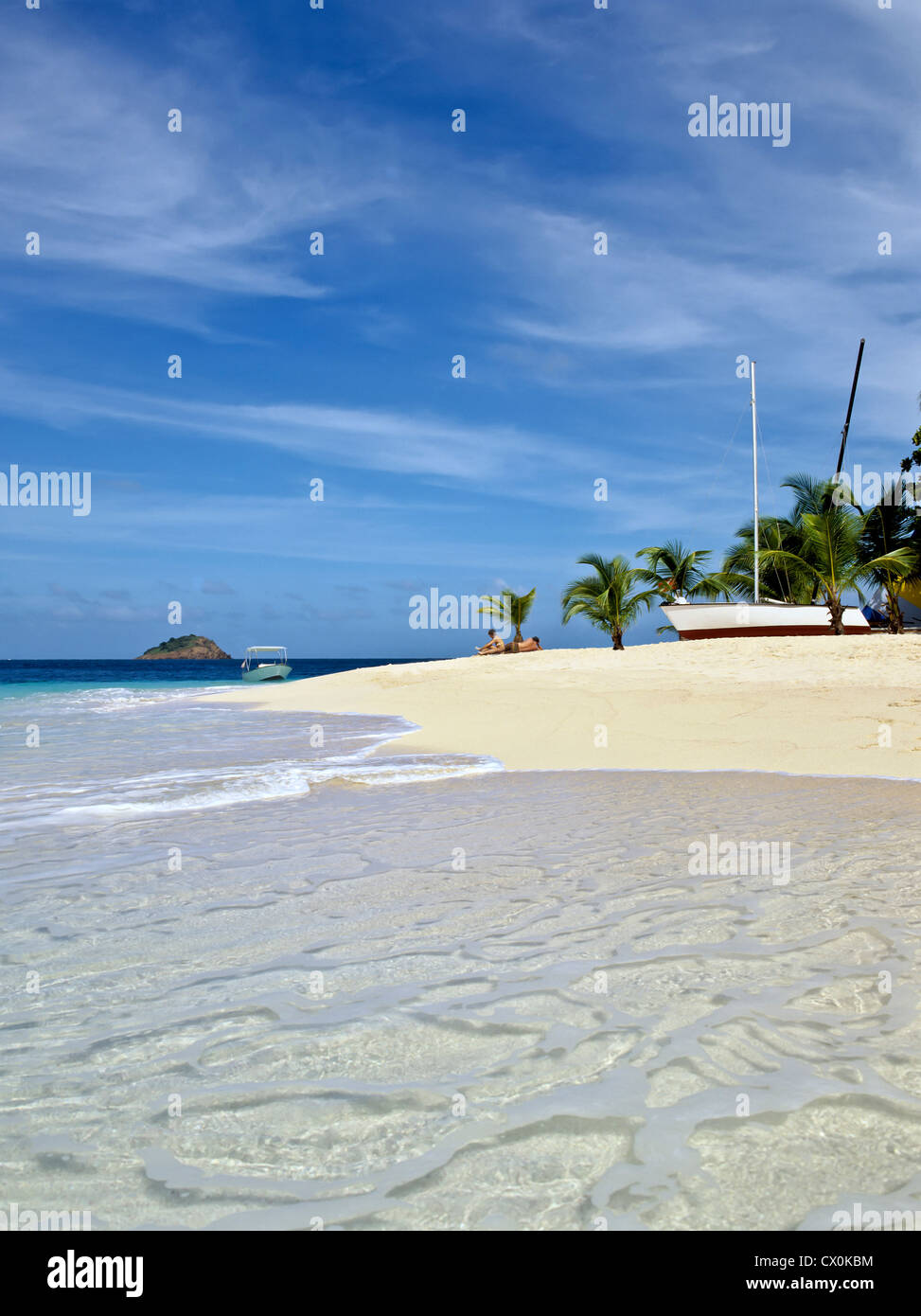 8156. Palm Island, les Grenadines, Caraïbes Banque D'Images