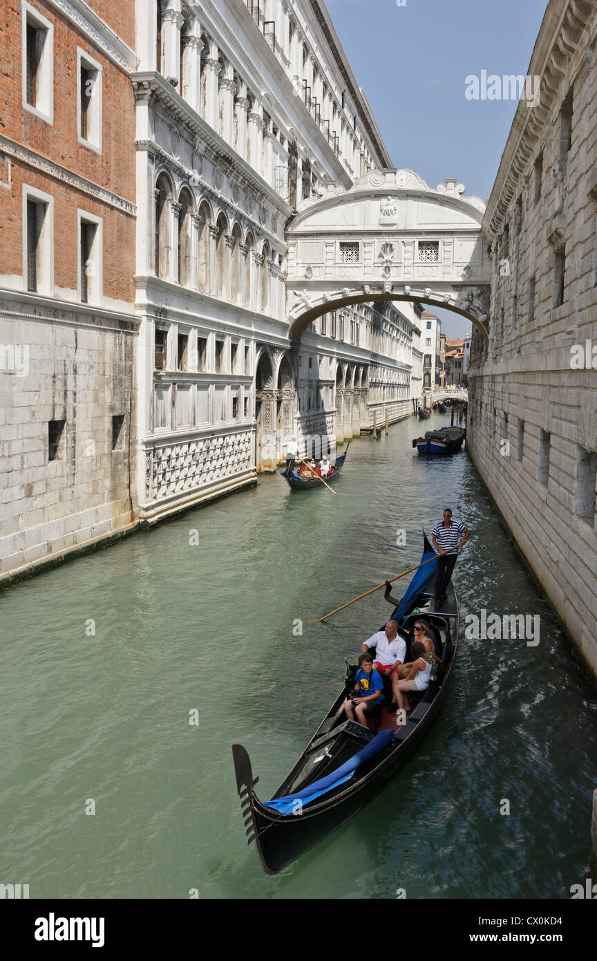 Pont des Soupirs, Venise, Italie. Banque D'Images