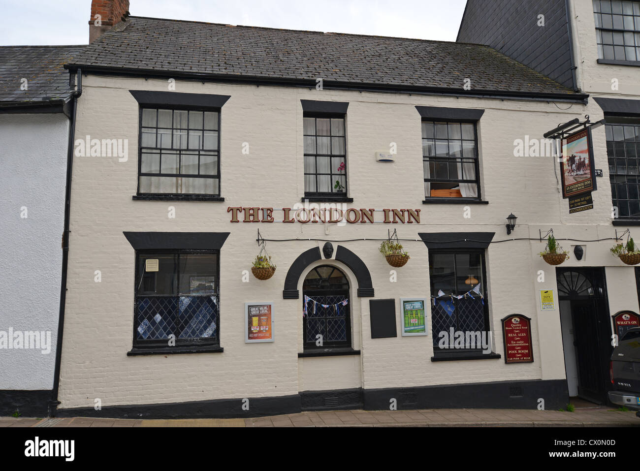 Le London Inn, Gold Street, Honiton, Devon, Angleterre, Royaume-Uni Banque D'Images