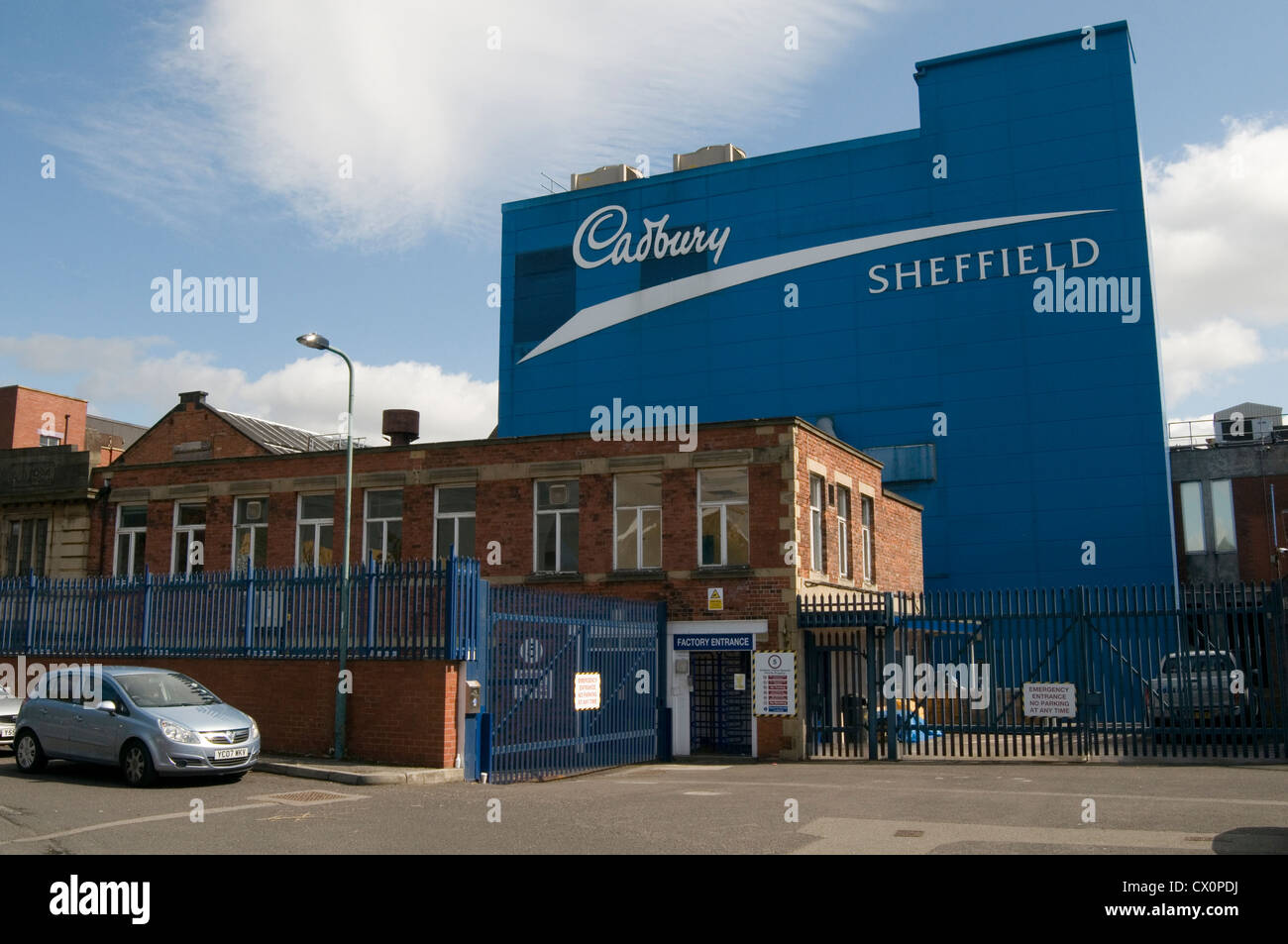 L'usine de chocolat Cadbury cadbury usines en Sheffield uk manufacturing plant Banque D'Images