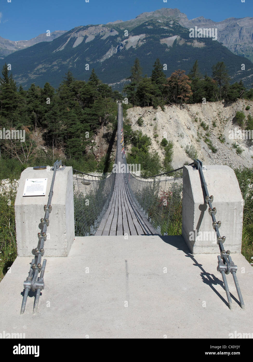Bhoutan bridge, près de Genève, Valais, Suisse Banque D'Images