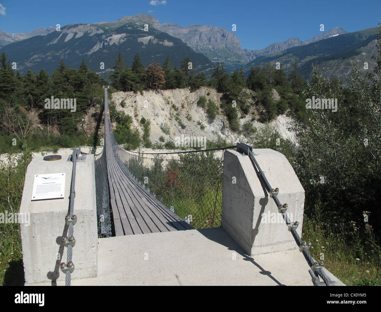 Bhoutan bridge, près de Genève, Valais, Suisse Banque D'Images
