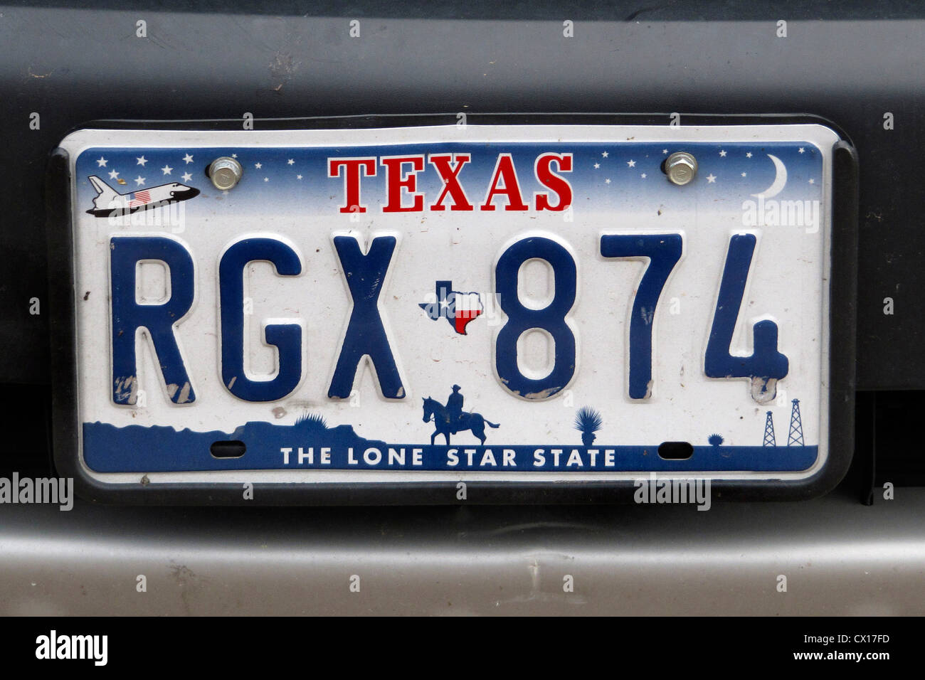 États-unis d'Amérique, de la plaque d'immatriculation du Texas Photo Stock  - Alamy