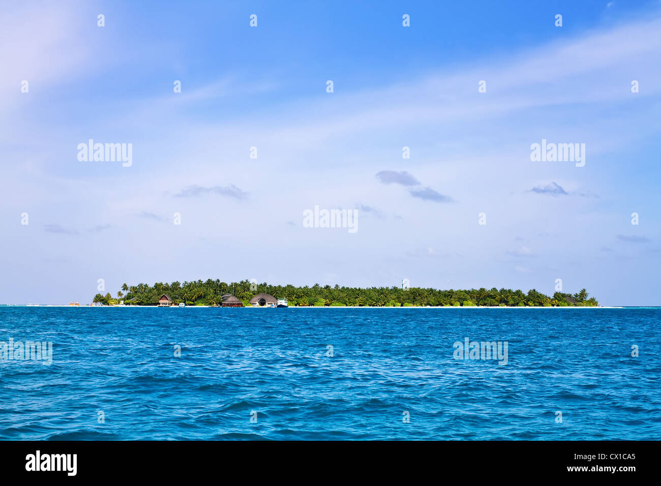 Vue aérienne de Maldives Banque D'Images