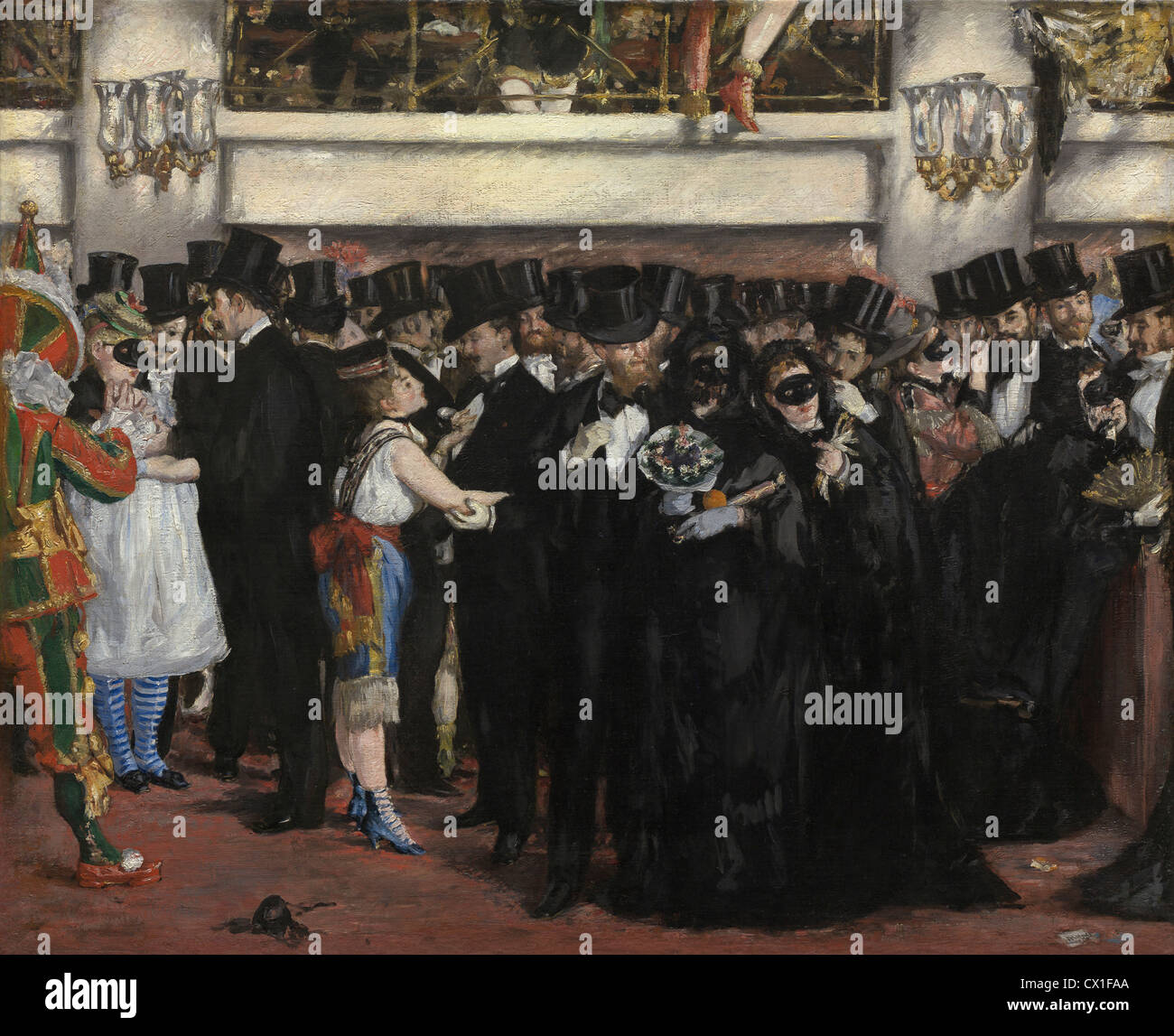 Edouard Manet (Français, 1832 - 1883 ), bal masqué à l'opéra, 1873, huile sur toile Banque D'Images