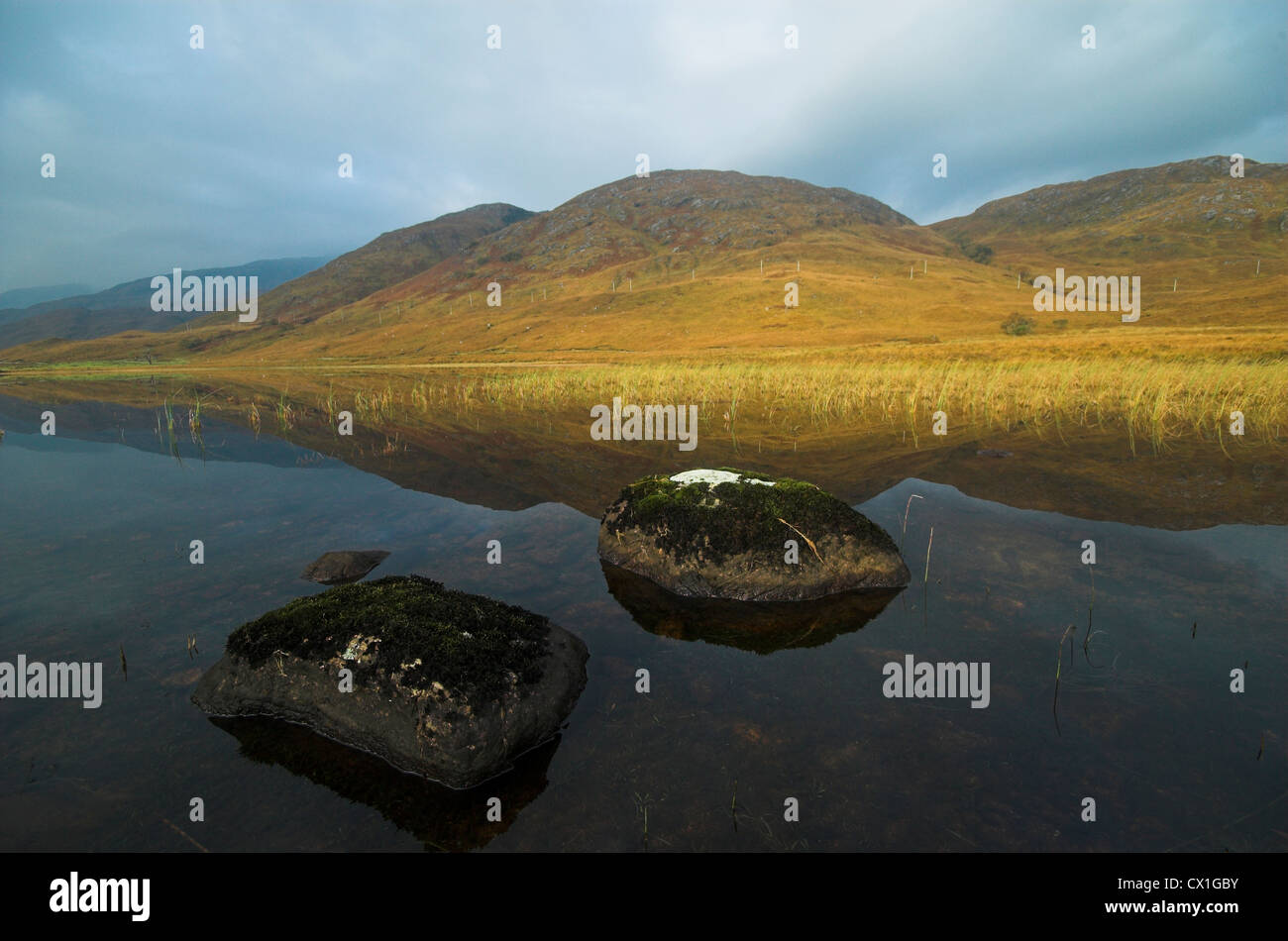 Un Bhraghaid Loch Doire, Movern péninsulaire, côte ouest de l'Écosse. Banque D'Images