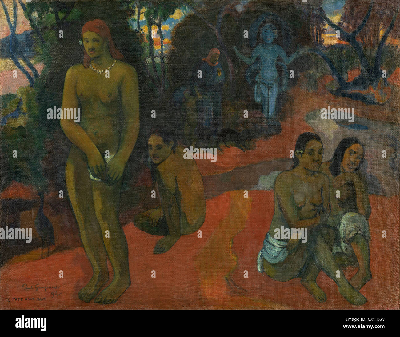 Paul Gauguin (Français, 1848 - 1903 ), Te Pape NEF NEF (1898), Eaux délectables, huile sur toile Banque D'Images