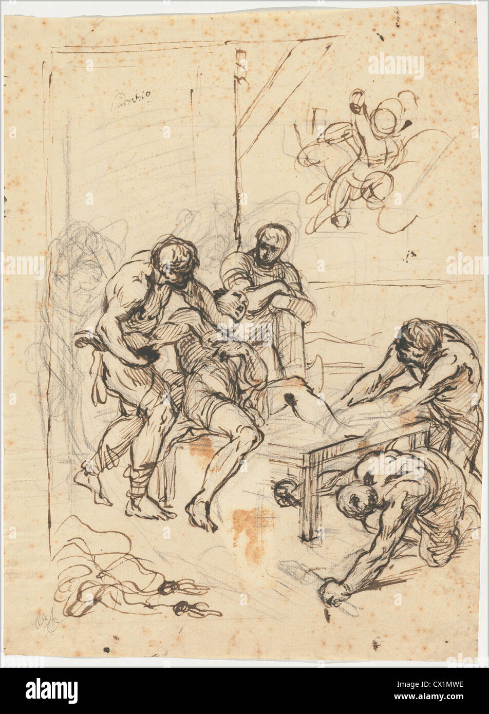 Lodovico Carracci, Le Martyre de Saint Laurent, Italien, 1555 - 1619 Banque D'Images