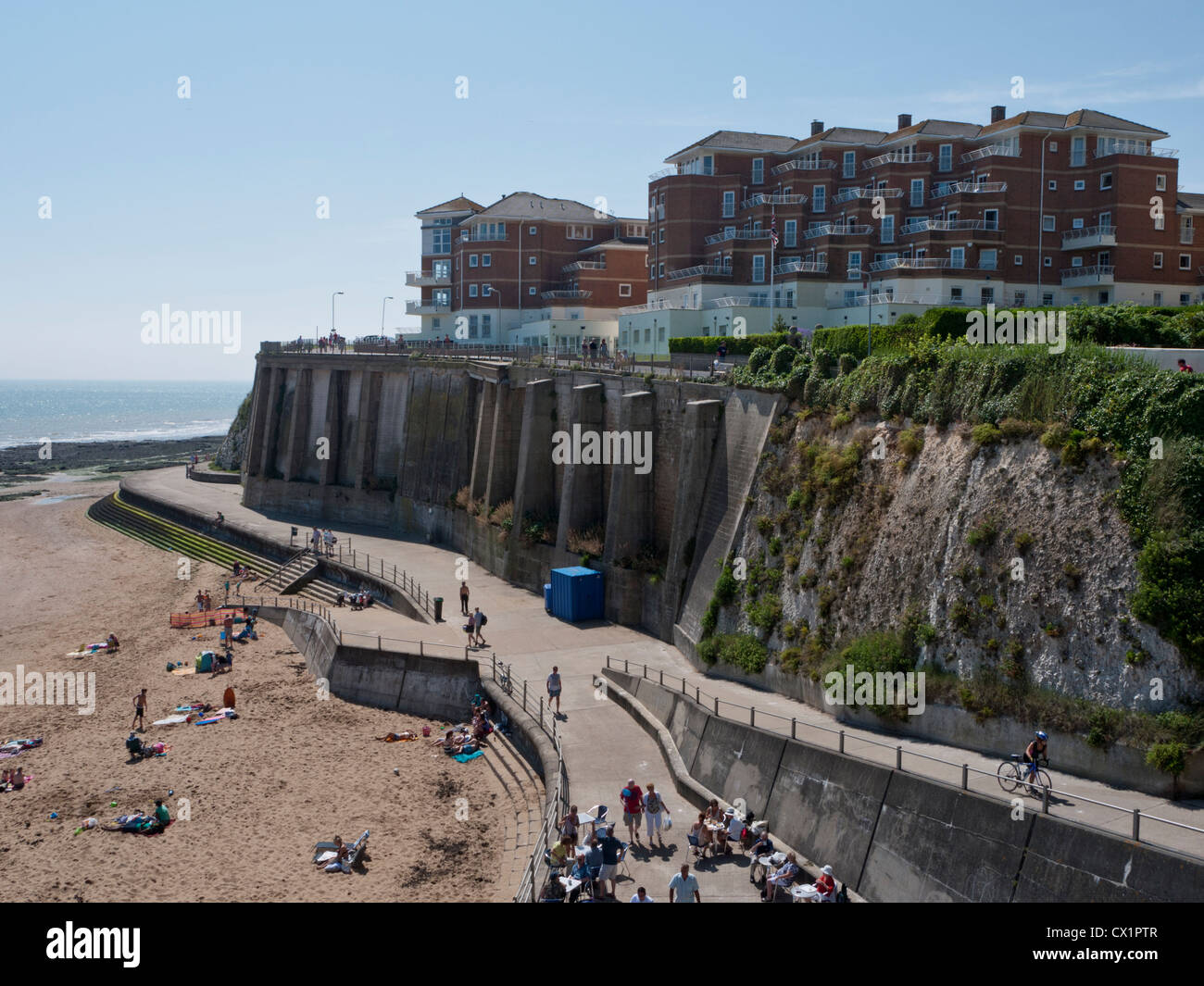 Louisa Bay à Broadstairs, Kent, Angleterre Banque D'Images