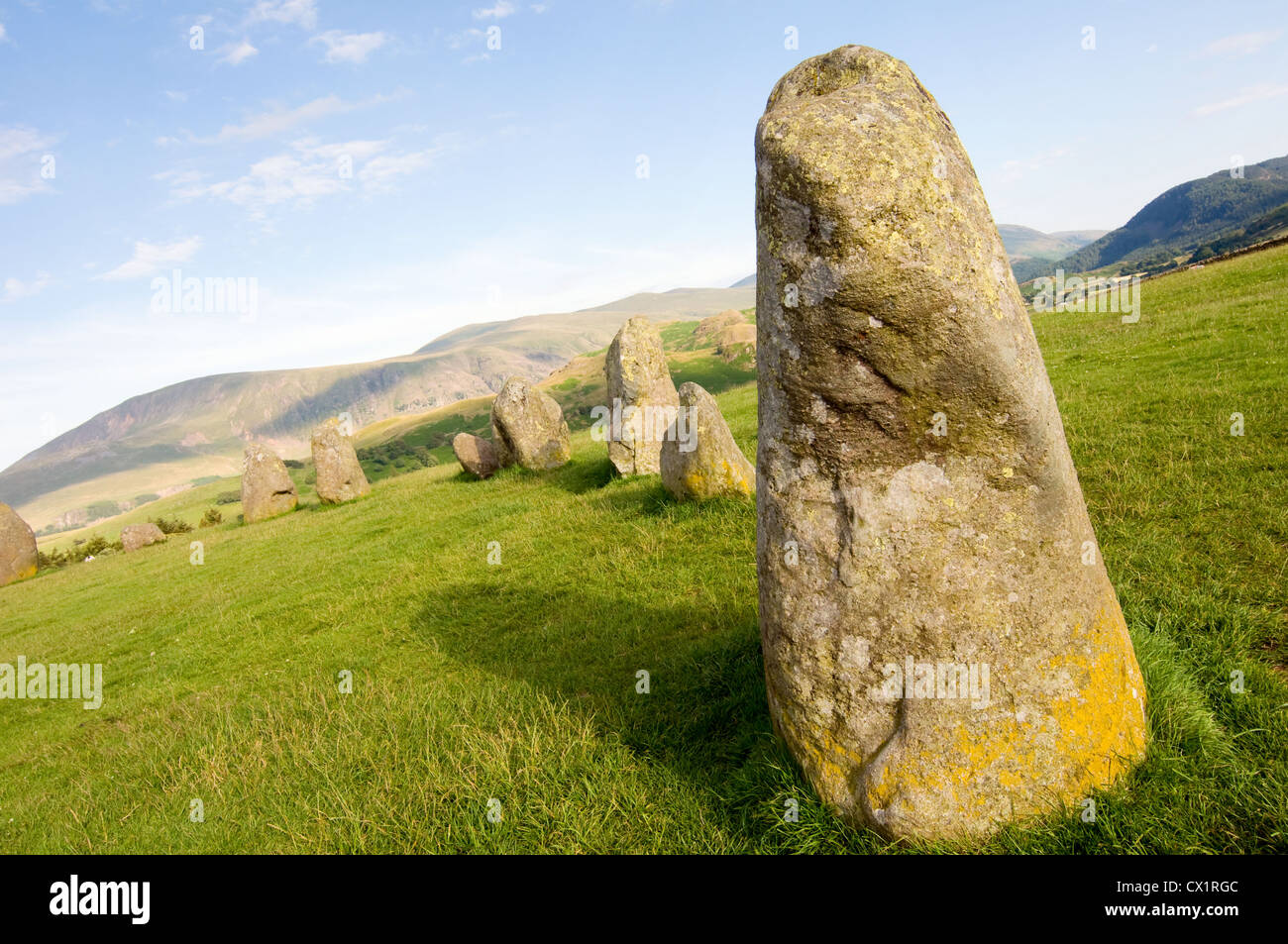 Le cercle de pierres de Castlerigg près de Keswick, Lake District National Park Banque D'Images