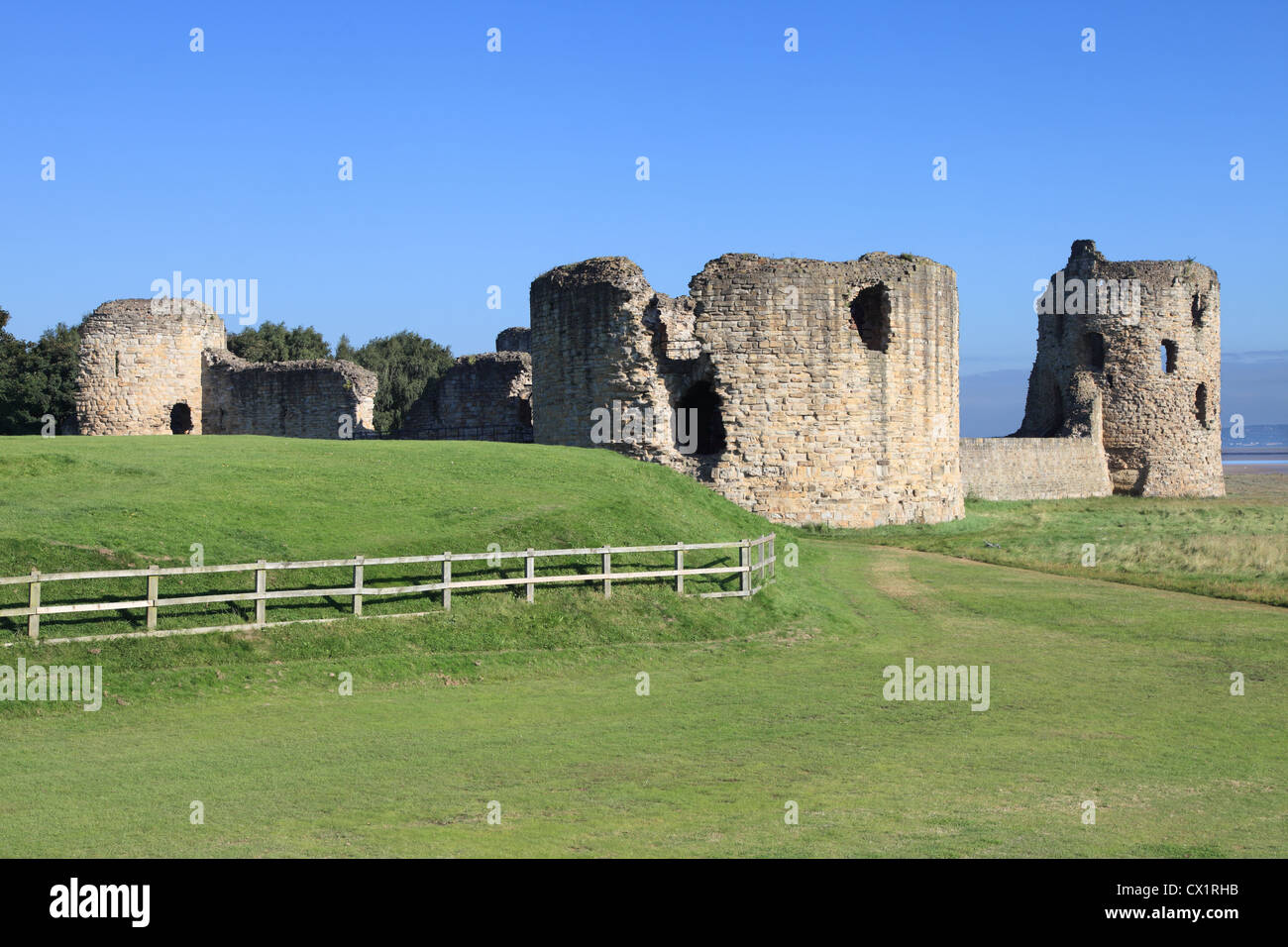 Les ruines de 13e siècle château North East Wales UK Banque D'Images