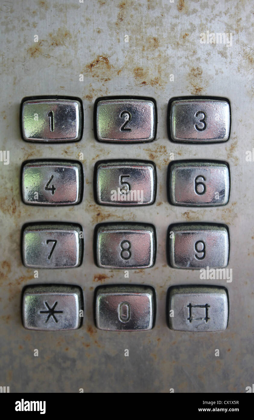 Old phone keypad Banque de photographies et d'images à haute résolution -  Alamy
