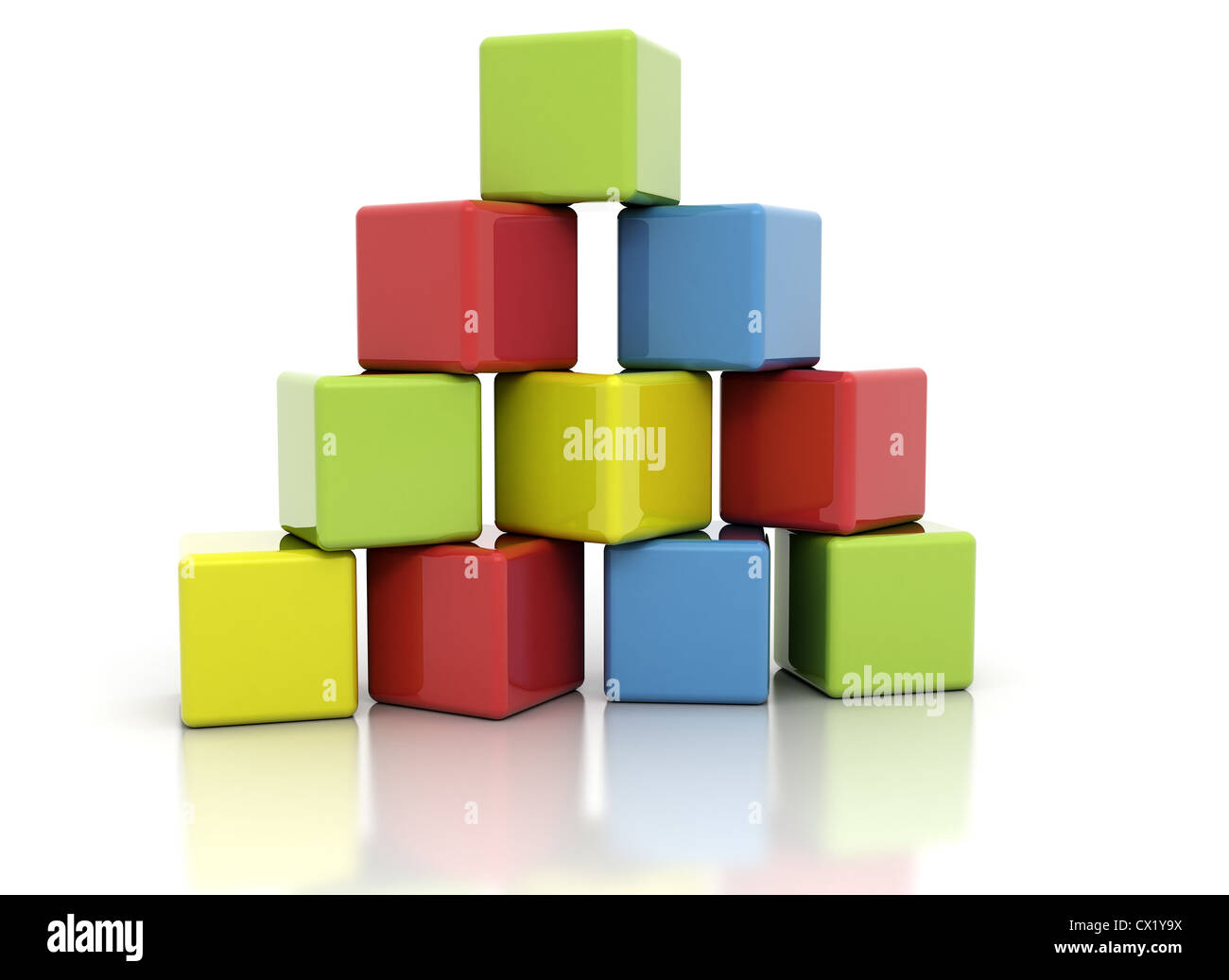 Blocs de construction couleur multi Banque D'Images