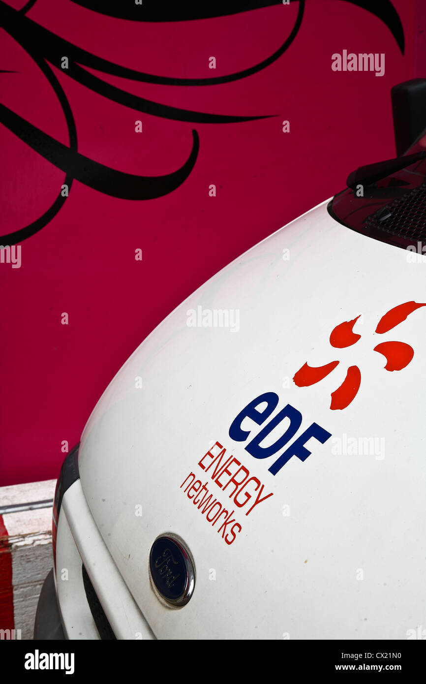 voiture d’EDF Banque D'Images