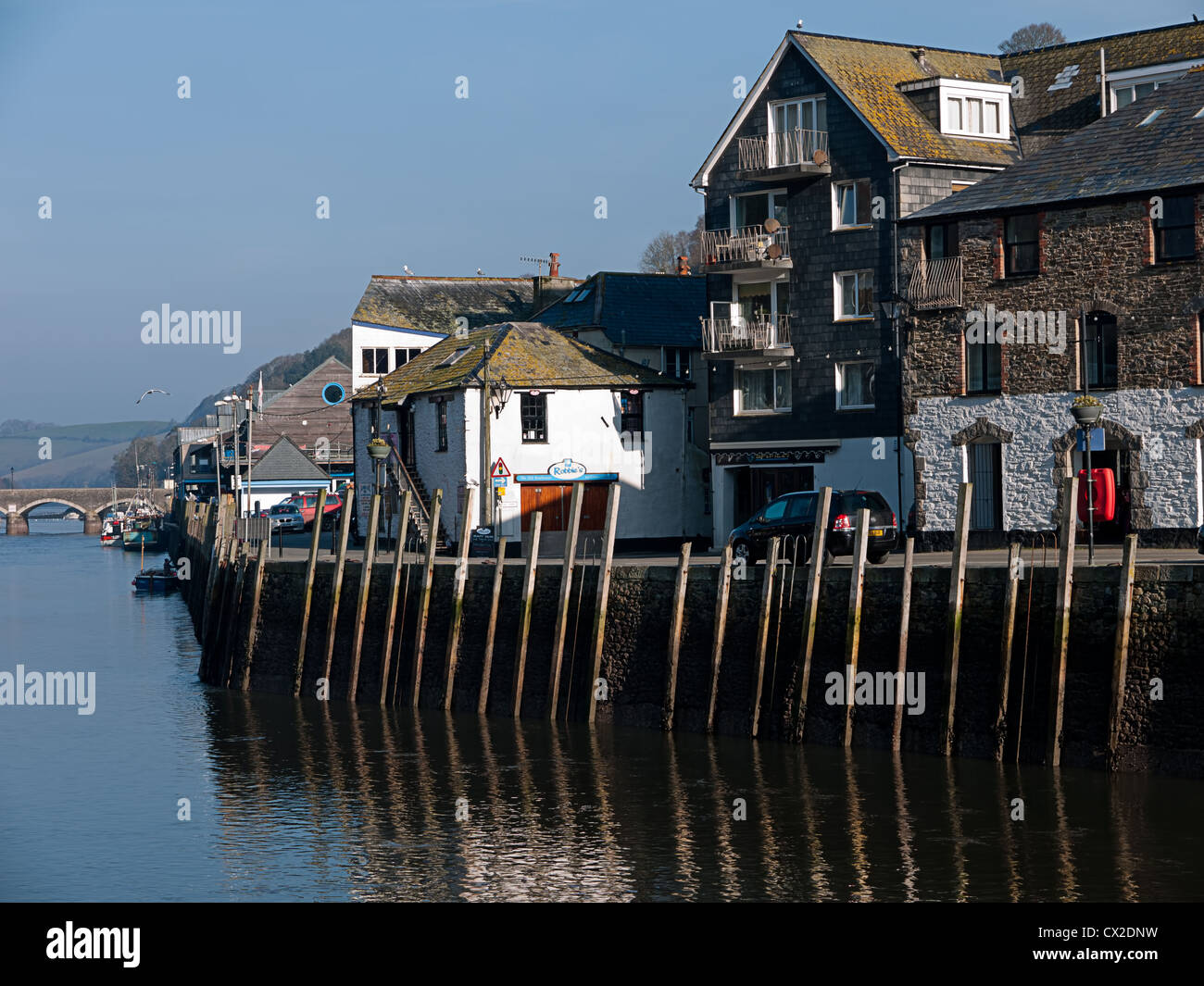 Looe, Cornwall - détail de bord Banque D'Images