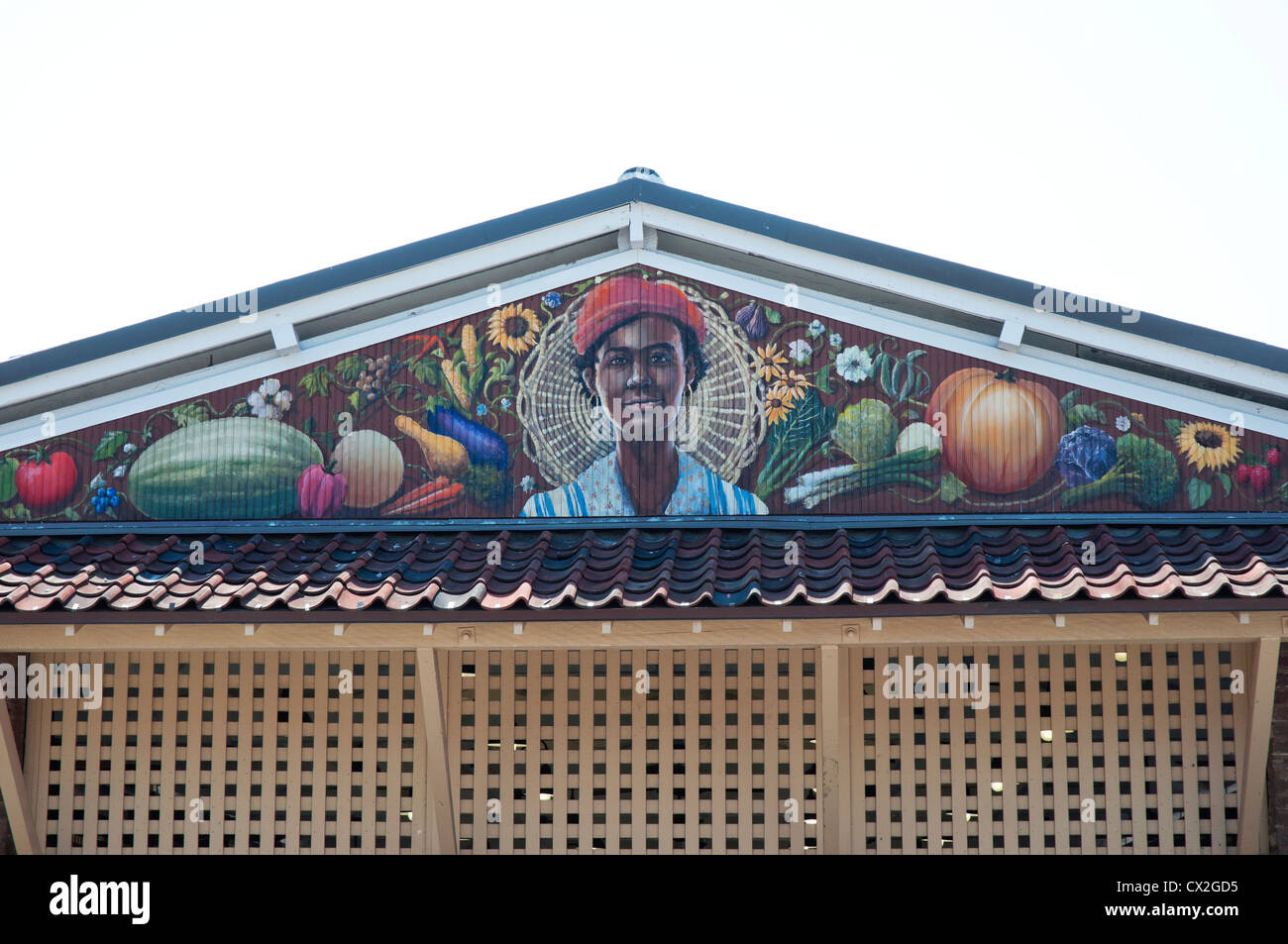 Scène de la ville de Charleston, Caroline du Sud zone de marché. Banque D'Images