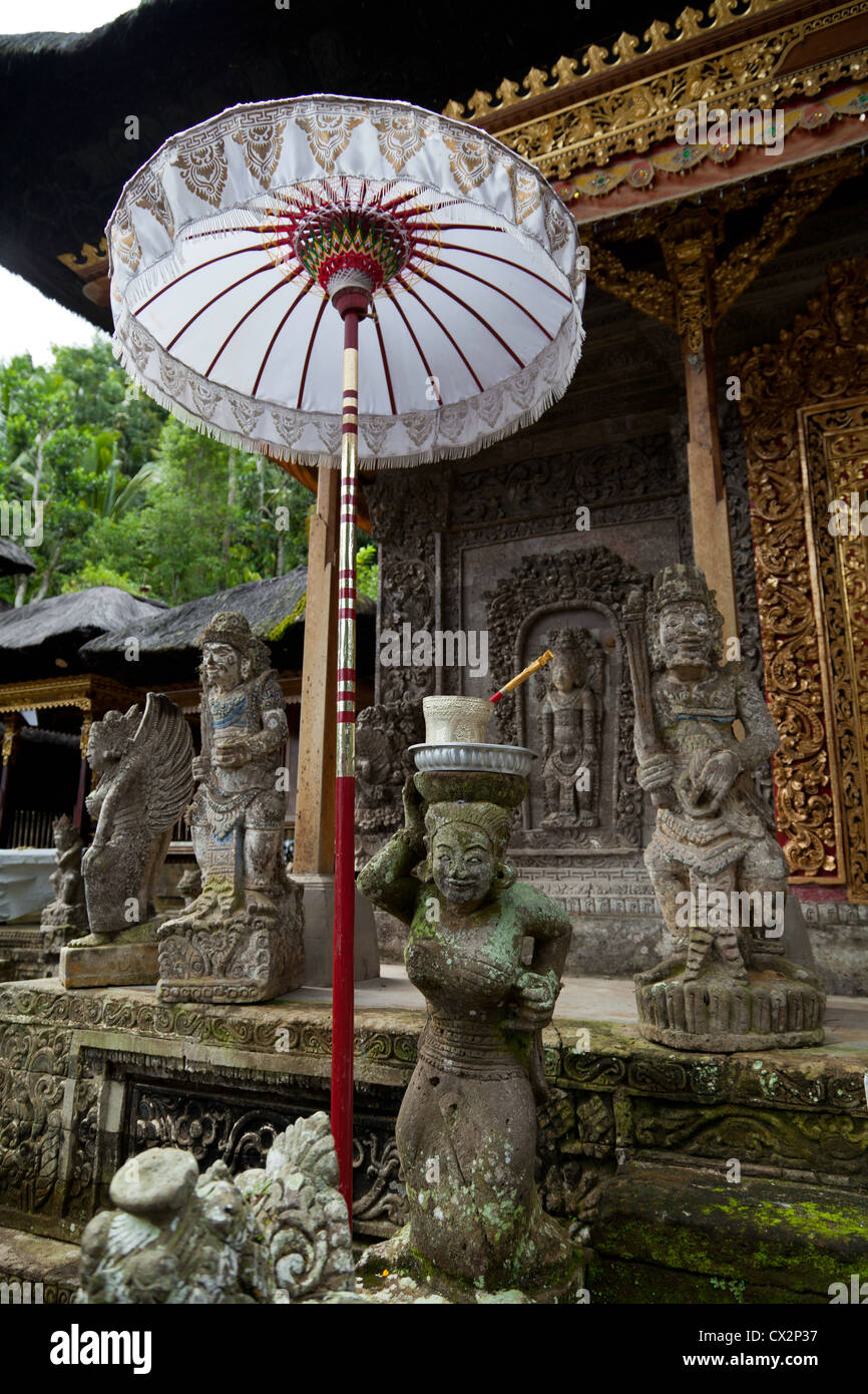 Sculptures dans le Temple Pura Kehen sur Bali Banque D'Images