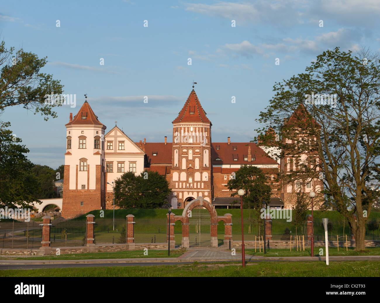 Ensemble du château de Mir, Mir, voblast de Hrodna, en Biélorussie. Banque D'Images
