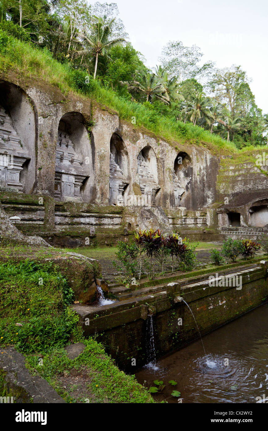 Les Candis du Temple de Gunung Kawi Bali Banque D'Images