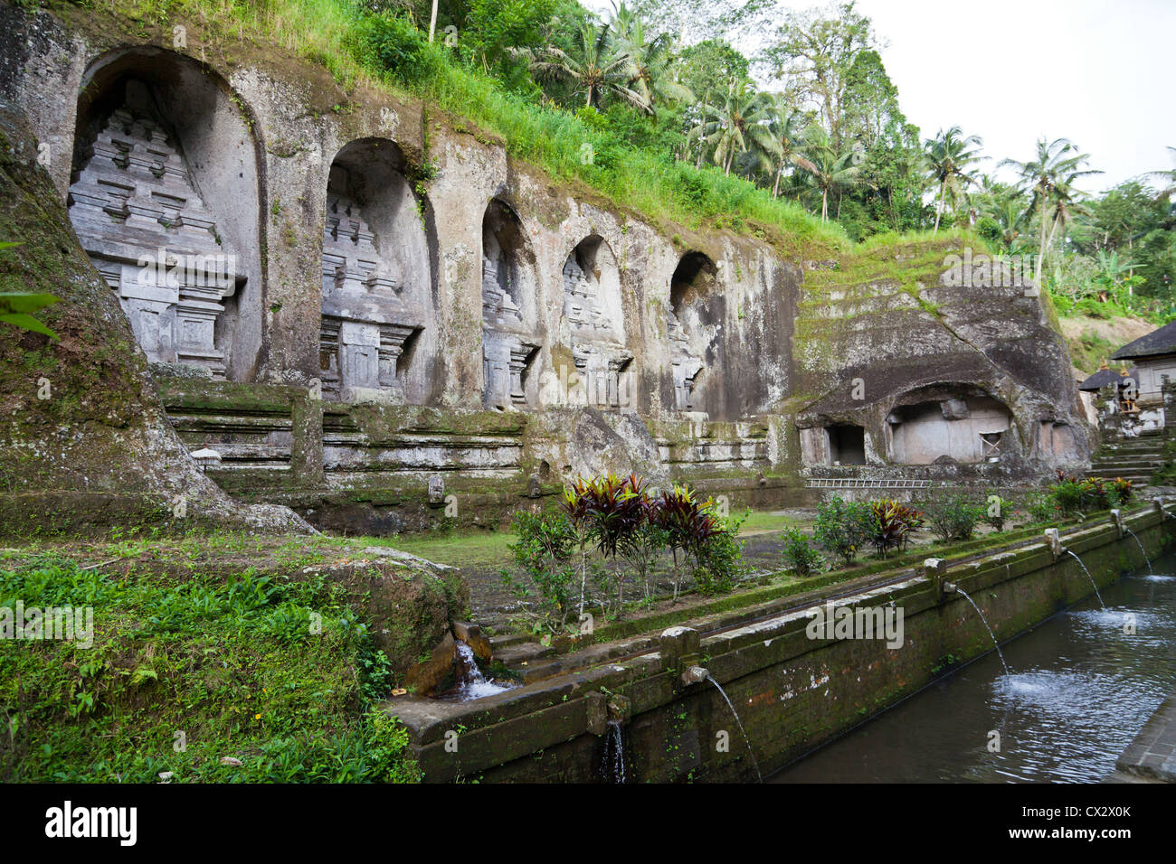 Les Candis du Temple de Gunung Kawi Bali Banque D'Images