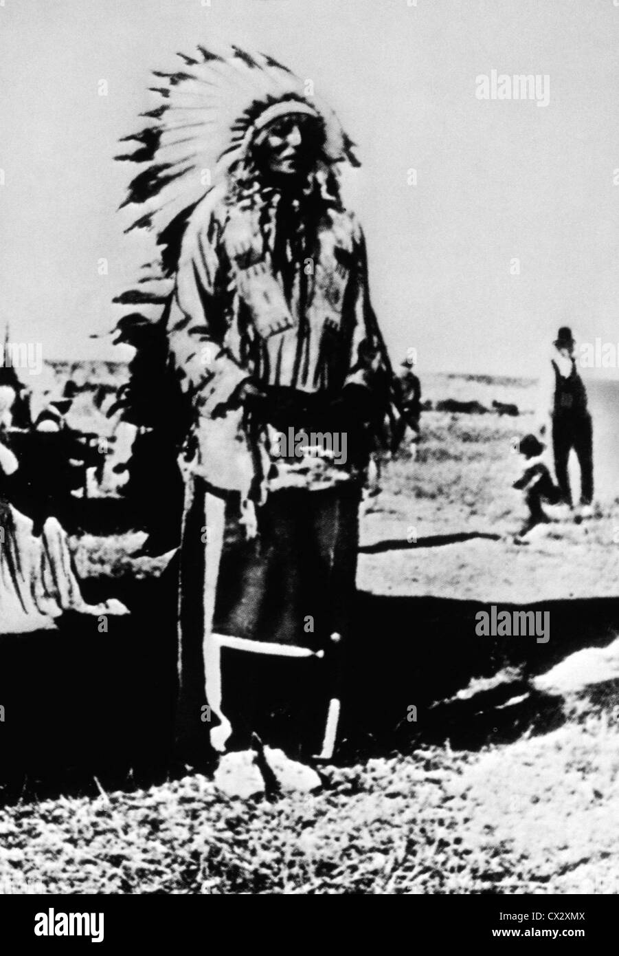 Chef Crazy Horse, Sioux Oglala, Portrait Banque D'Images