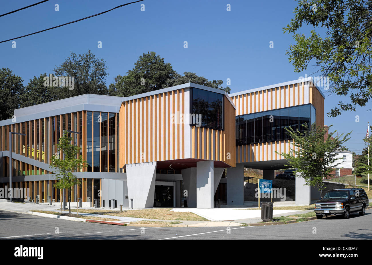 La William O. Lockridge/Club Bibliothèque, Washington, United States. Architecte : Adjaye Associates, 2012. Banque D'Images