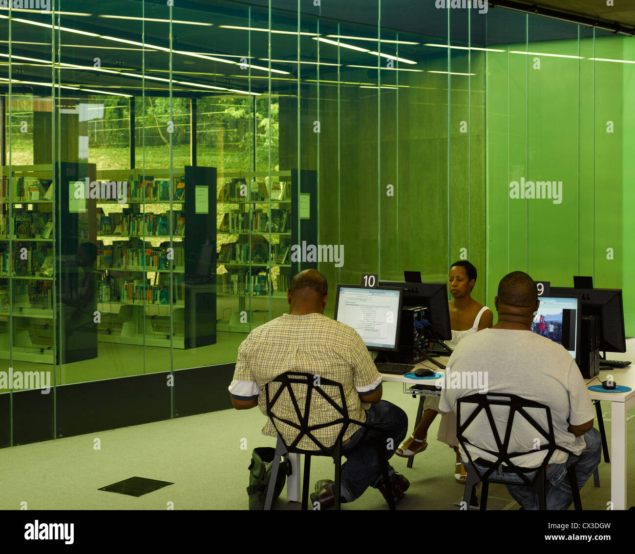 La William O. Lockridge/Club Bibliothèque, Washington, United States. Architecte : Adjaye Associates, 2012. Banque D'Images