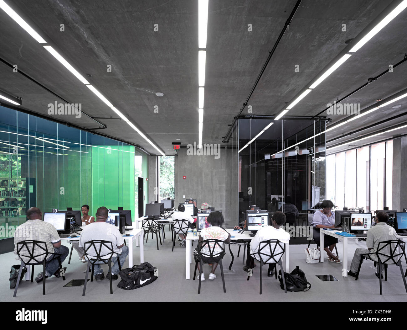 La William O. Lockridge/Club Bibliothèque, Washington, United States. Architecte : Adjaye Associates, 2012. Banque D'Images