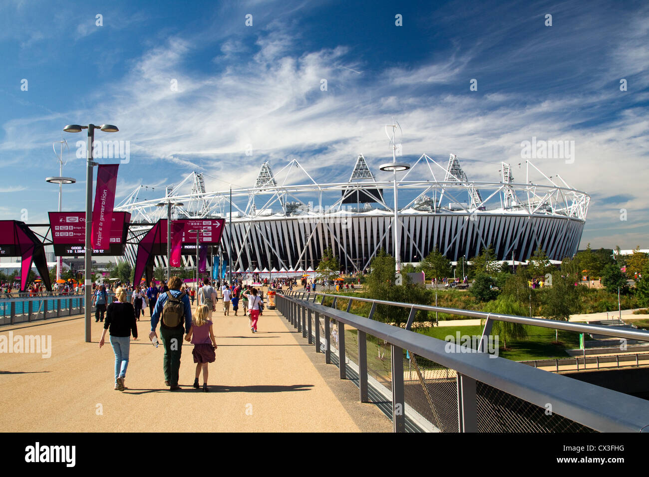 Stade olympique de Stratford Londres 2012 Banque D'Images