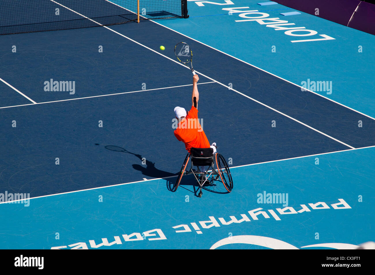 Tennis en fauteuil roulant aux Jeux paralympiques Banque D'Images
