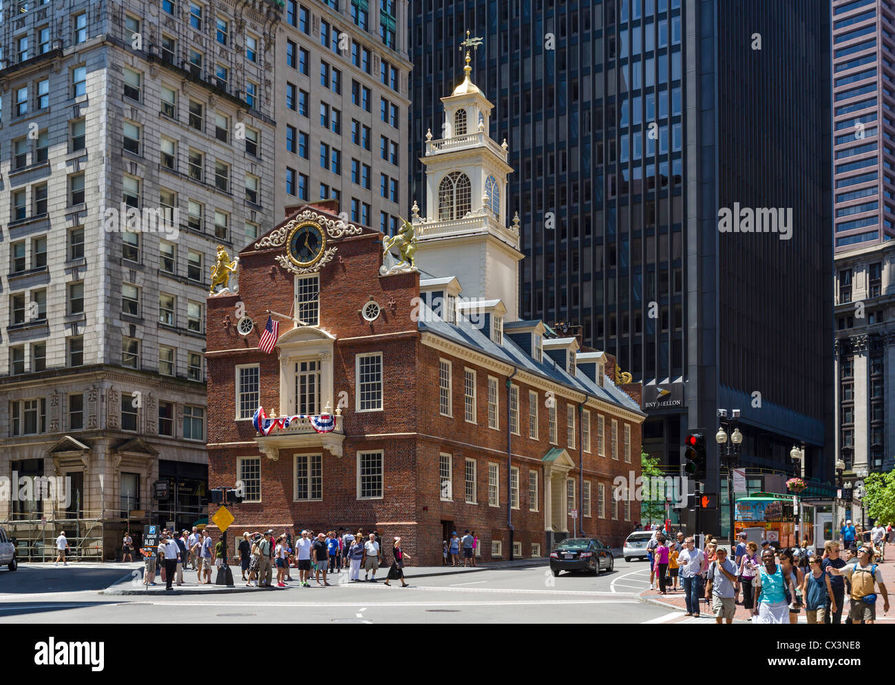 L'historique Old State House Museum, Boston, Massachusetts, USA Banque D'Images