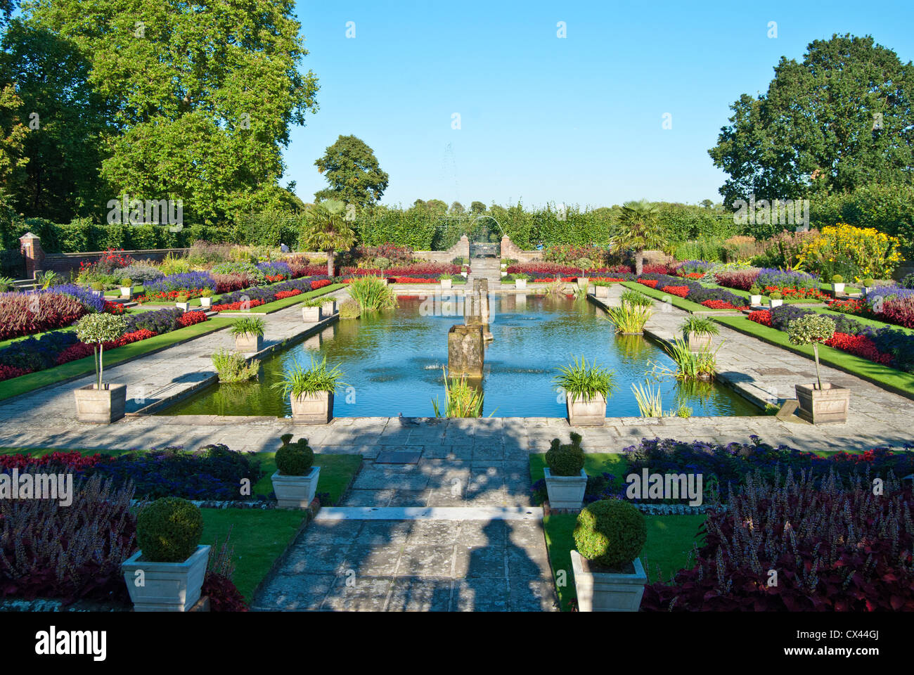 Le jardin en contrebas, Kensington Palace Banque D'Images
