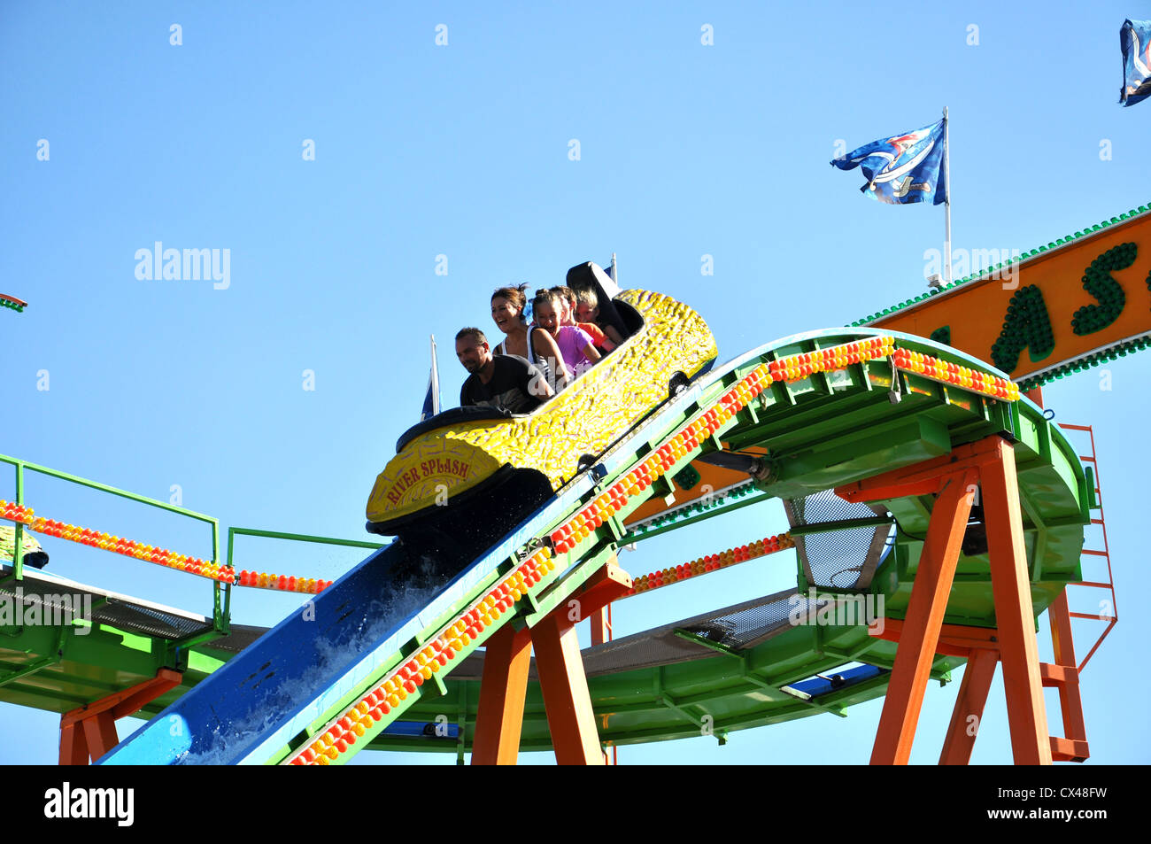 Roller Coaster à Lille, Nord de la France Banque D'Images