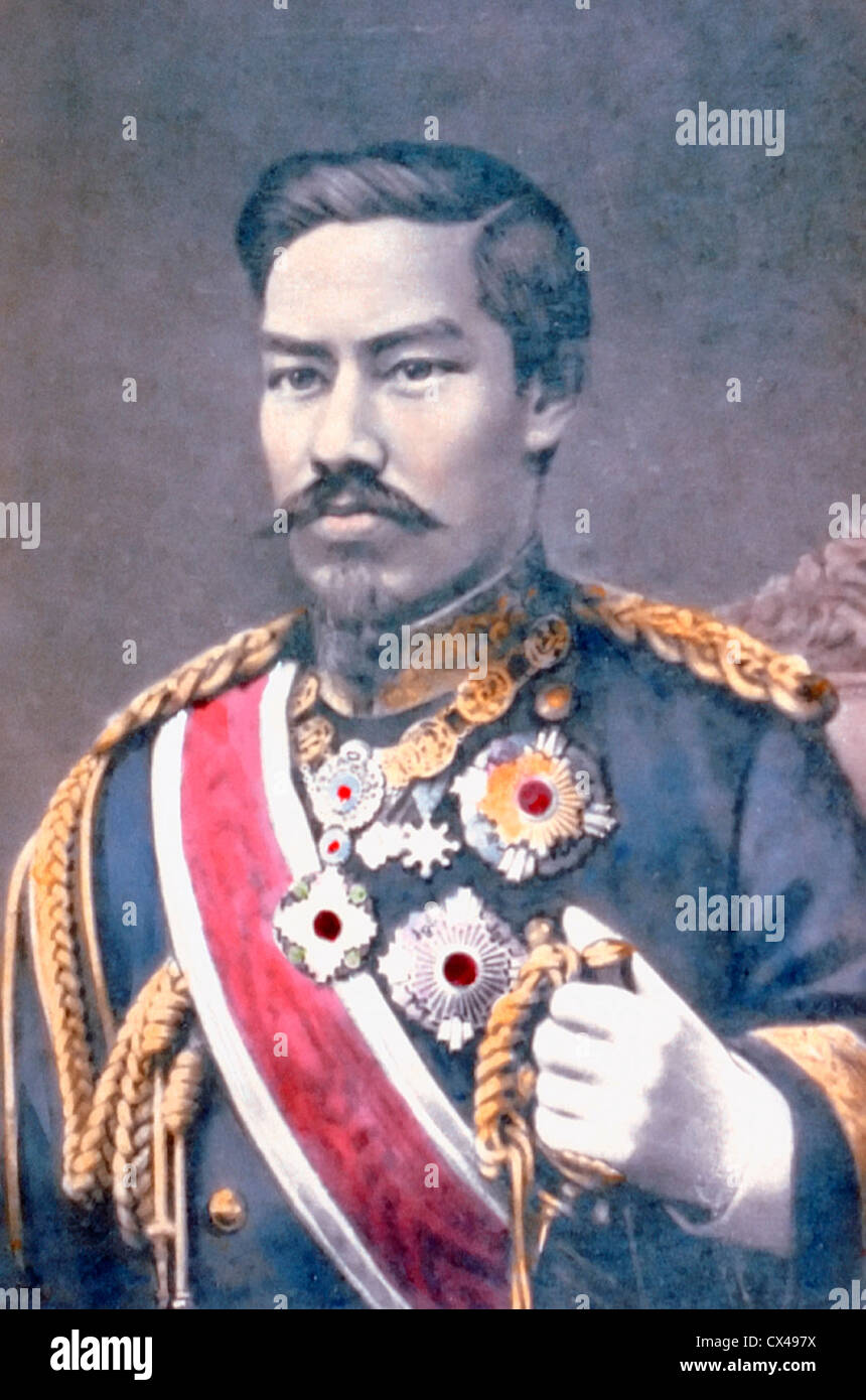 L'empereur Meiji, Mutsuhito, Japon, vers 1904 Banque D'Images