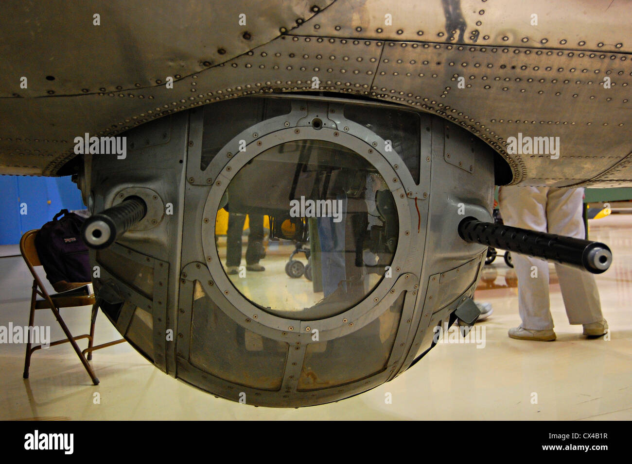B-17 Flying Fortress Ball Turret Palm Springs Air Museum Banque D'Images
