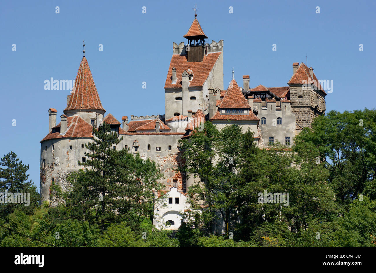 Le Château de Bran, un château dans les Carpates en Roumanie Banque D'Images