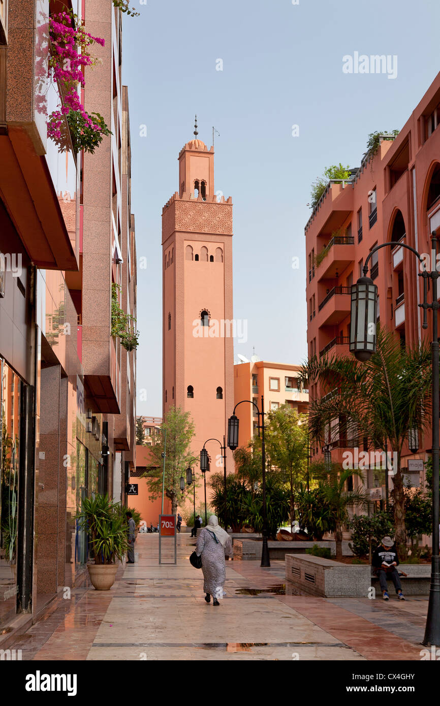 Mosquée de l'Eden centre de marakesh, Maroc Banque D'Images