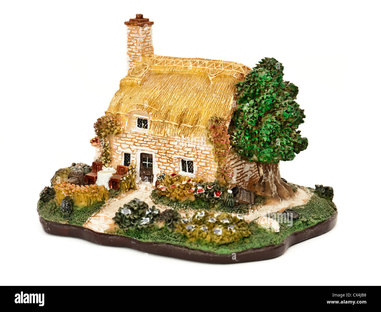 Anglais pays miniature ornement cottage Banque D'Images
