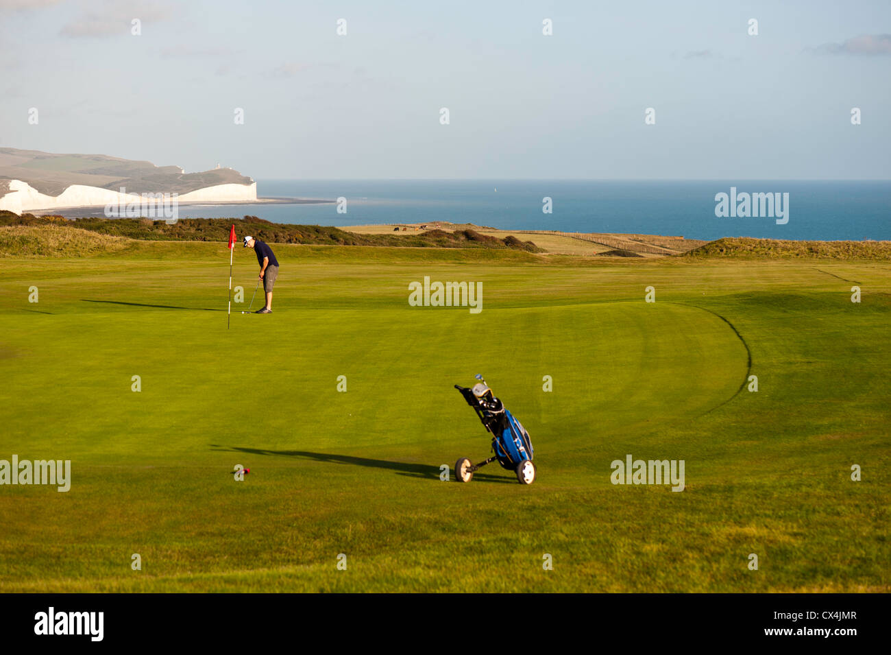 Seaford Head Golf Club, Jalhay, East Sussex, Royaume-Uni Banque D'Images