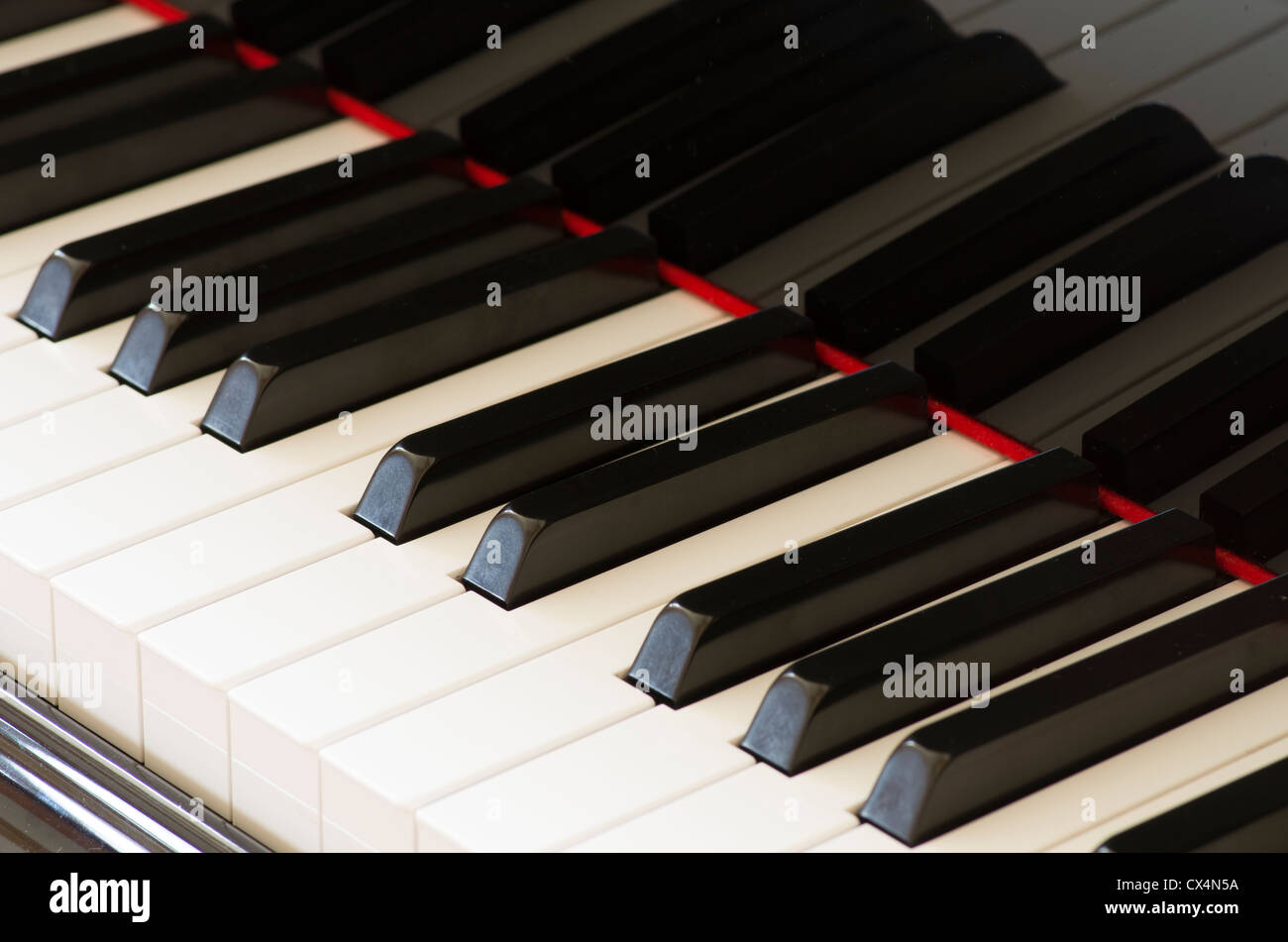 Touches de piano Banque D'Images