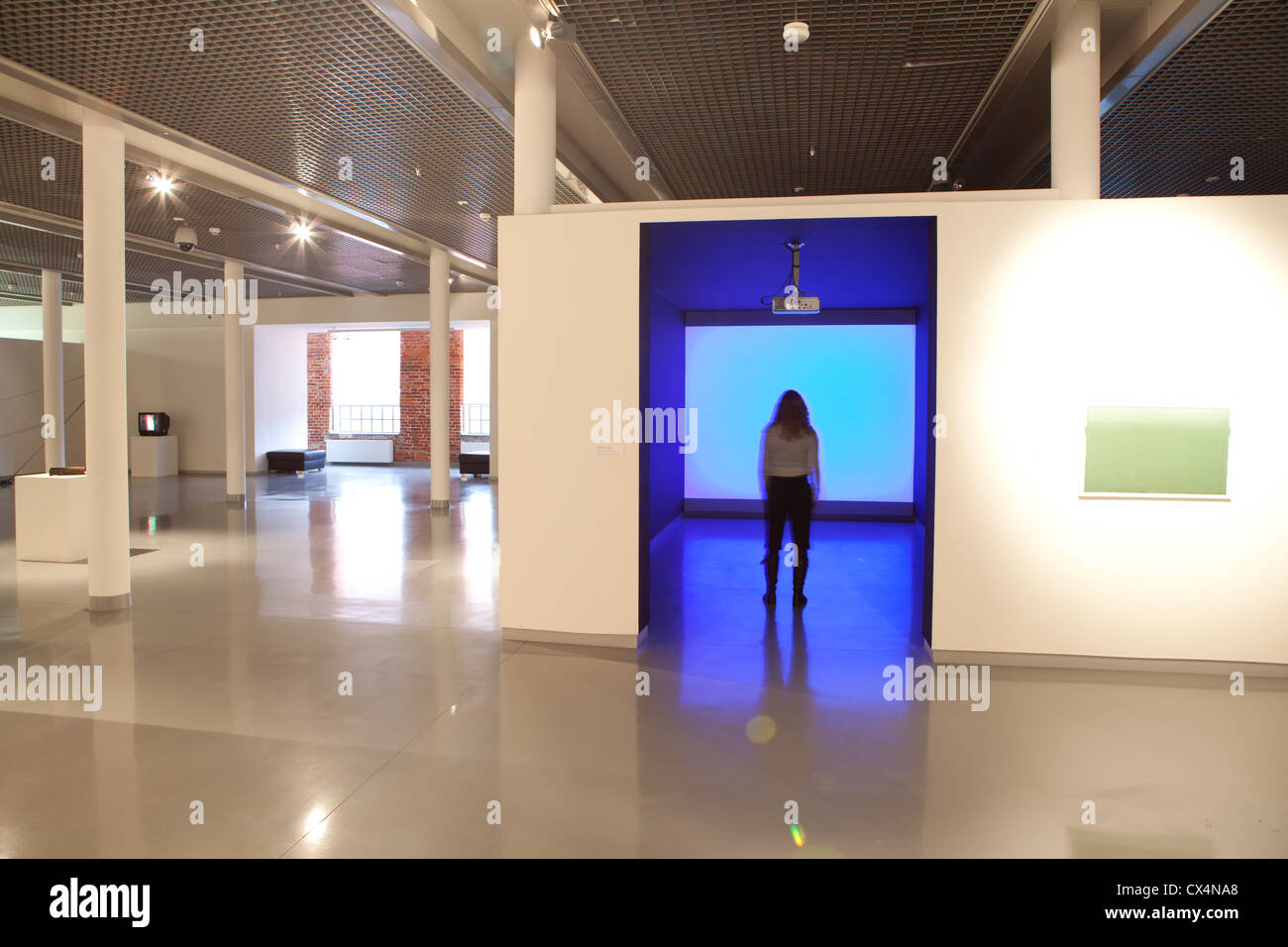 MS2 museum art gallery Manufaktura Lodz Pologne Banque D'Images