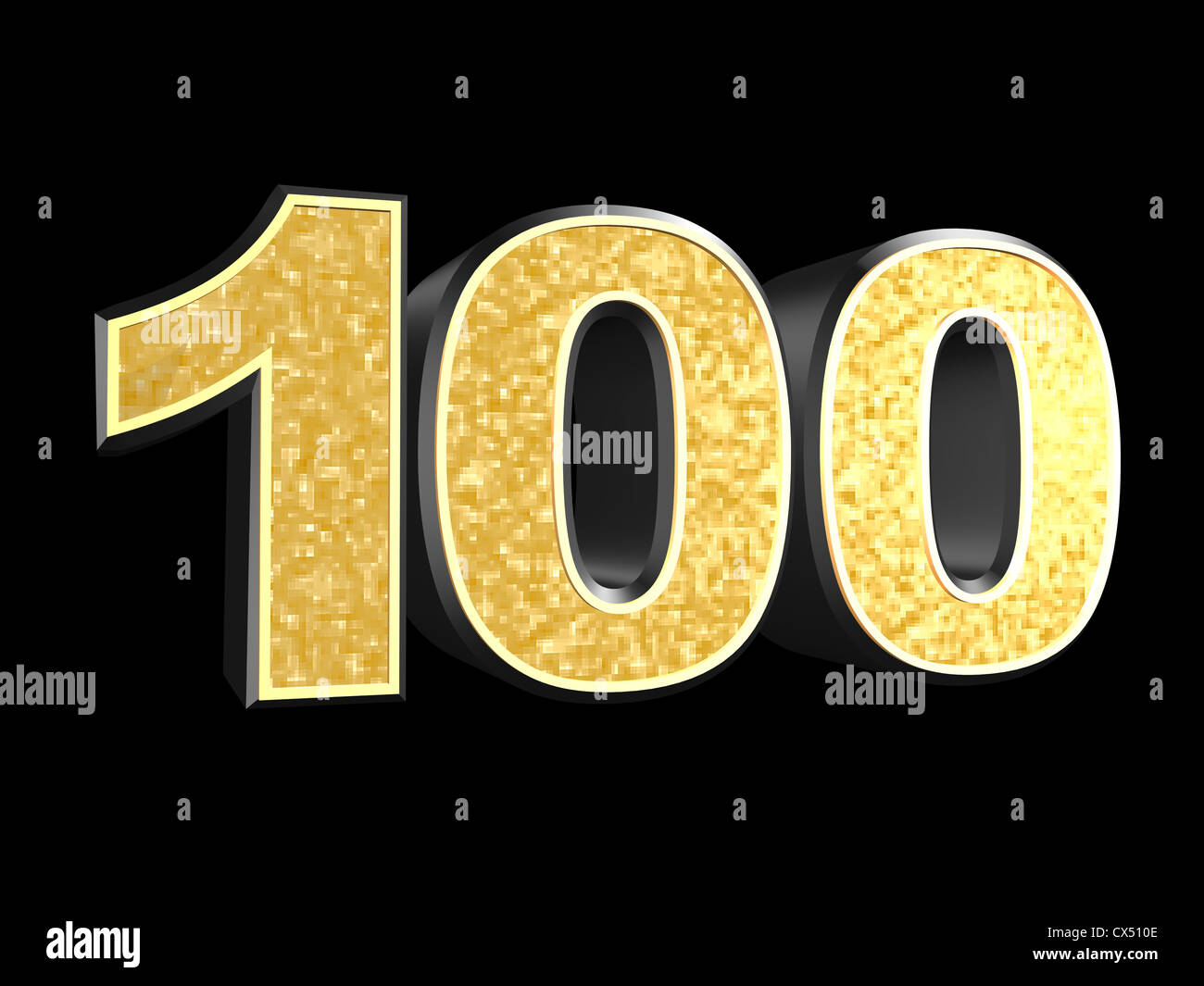 Nombre d'or - 100 Banque D'Images