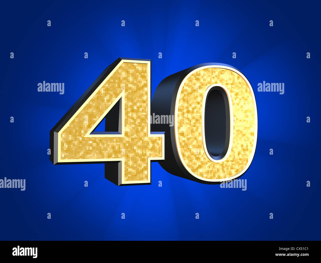 Nombre d'or - 40 Banque D'Images